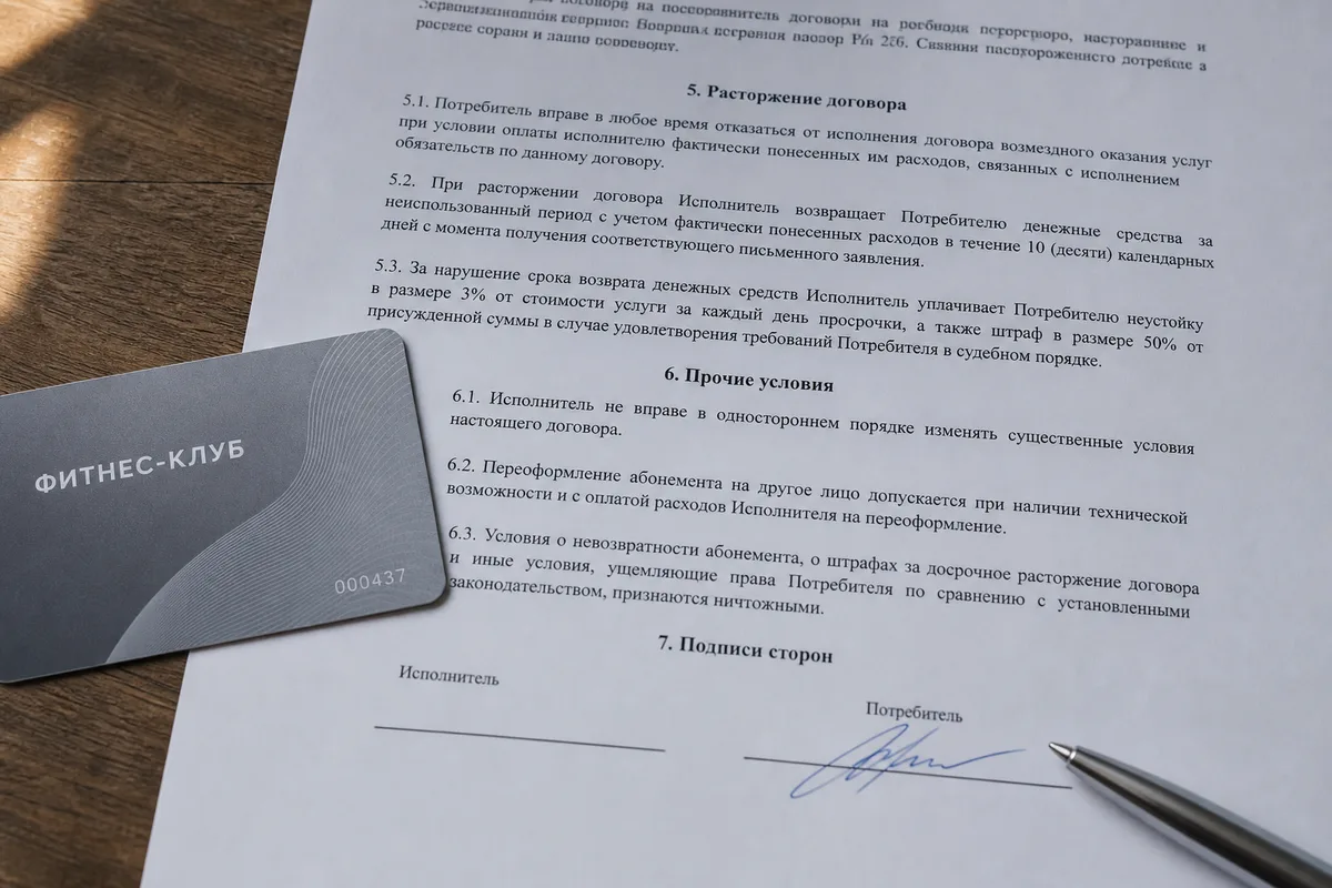 Подводные камни в договоре фитнес-клуба: правила проверки условий перед покупкой